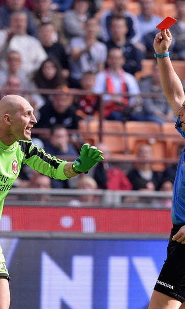 Ten-man AC Milan lose out to Parma in Serie A thriller